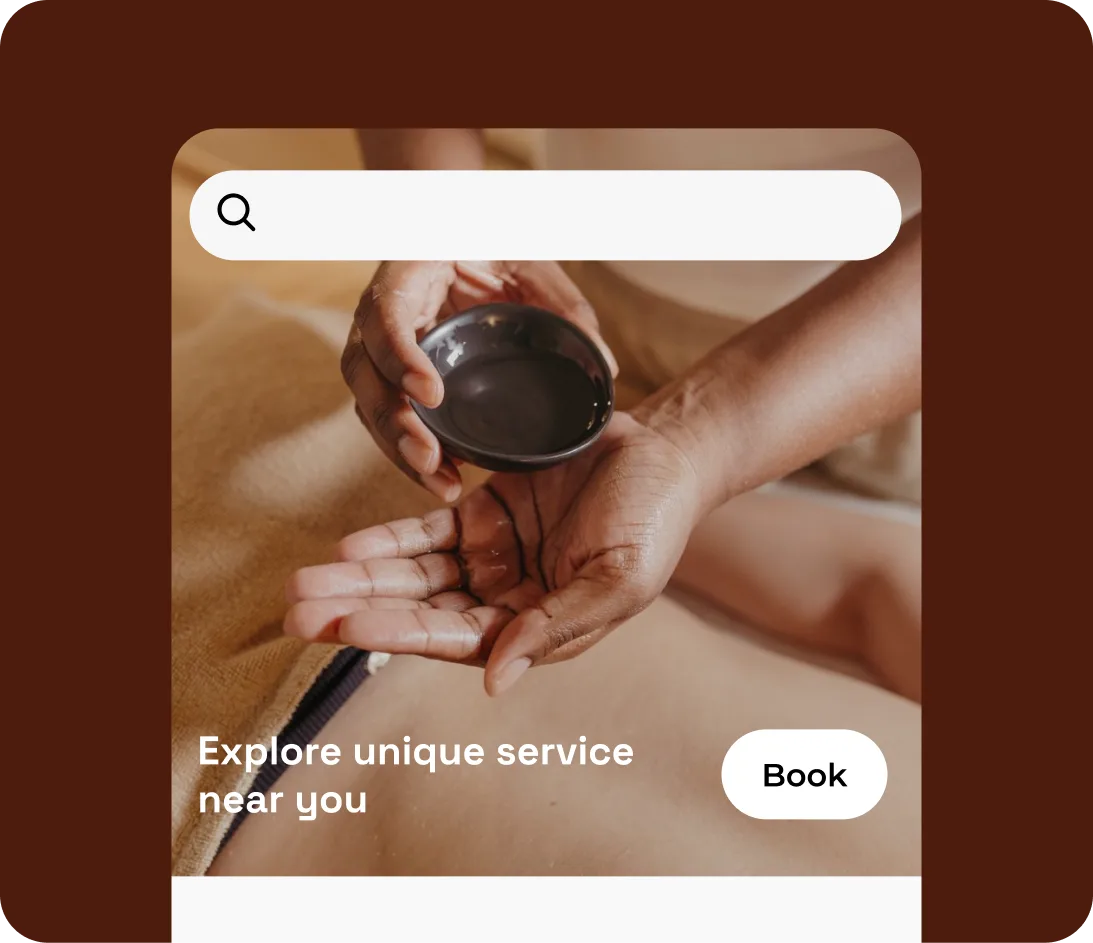 Explore unique services near you and book instantly